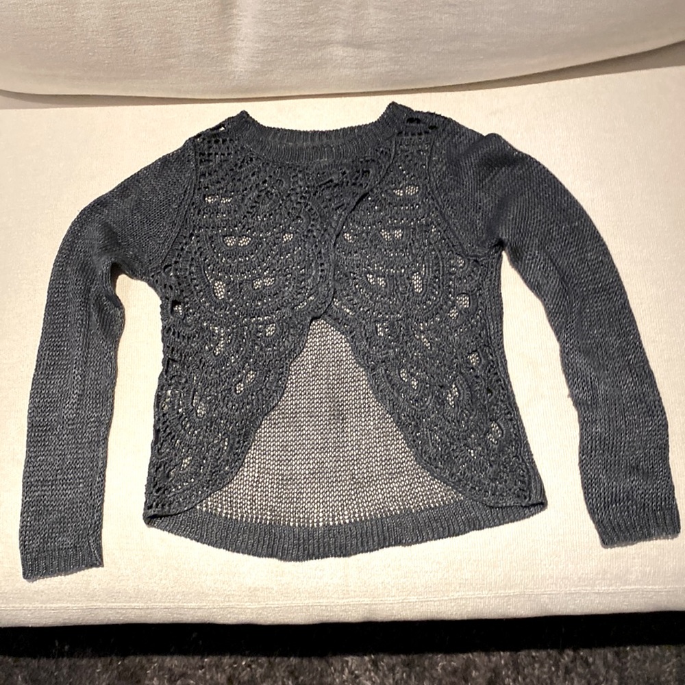 Blue Linen Sweater